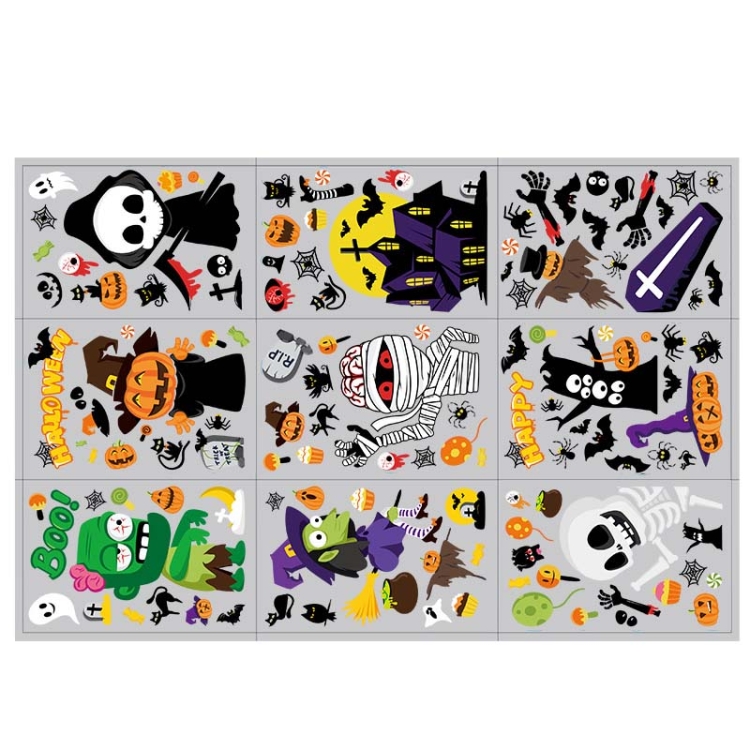 2 Sets SQ629 Halloween Electrostatic Window Stickers Party Decoration Glass Window Wall Double-Sided Stickers, Specification: 20x30cm
2 Sets SQ629 Halloween Electrostatic Window Stickers Party Decoration Glass Window Wall Double-Sided Stickers, Specification: 20x30cm
