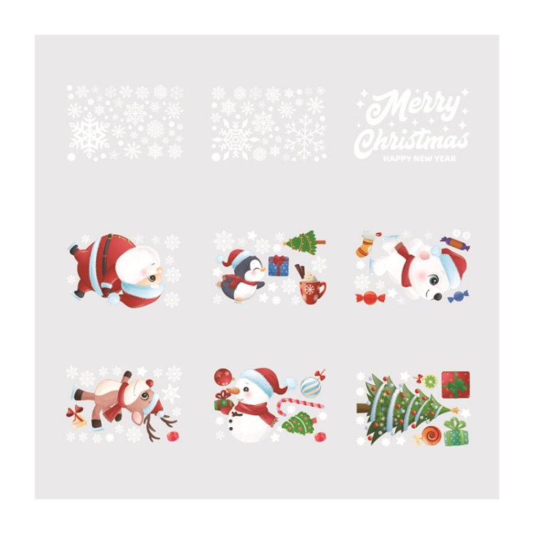 2 Sets Christmas Glass Window Decoration Stickers Non-Adhesive Electrostatic Wall Stickers(9 PCS / Set)
2 Sets Christmas Glass Window Decoration Stickers Non-Adhesive Electrostatic Wall Stickers(9 PCS / Set)