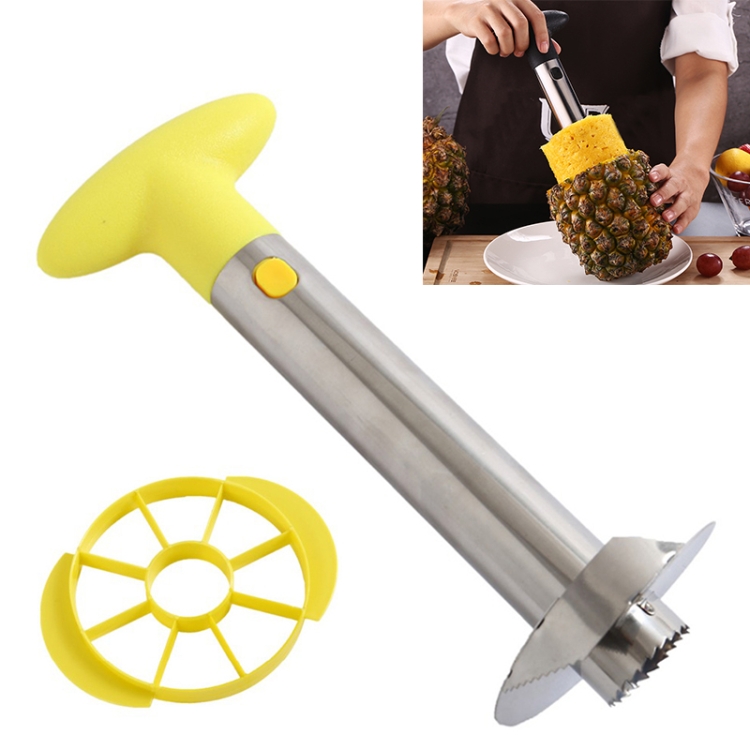 Stainless Steel Pineapple Peeler Slicers Fruit Cutter Kitchen Tools(Yellow handle)
Stainless Steel Pineapple Peeler Slicers Fruit Cutter Kitchen Tools(Yellow handle)