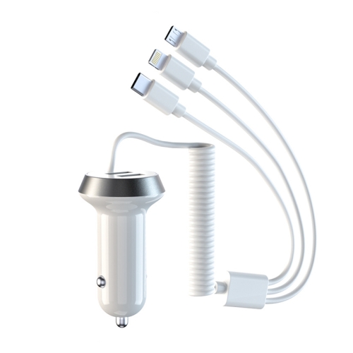 R3XK 1 In 3 Digital Display Car Charger QC3.0 Fast Charging Multifunctional Cigarette Lighter, Model: 40W(White)
R3XK 1 In 3 Digital Display Car Charger QC3.0 Fast Charging Multifunctional Cigarette Lighter, Model: 40W(White)