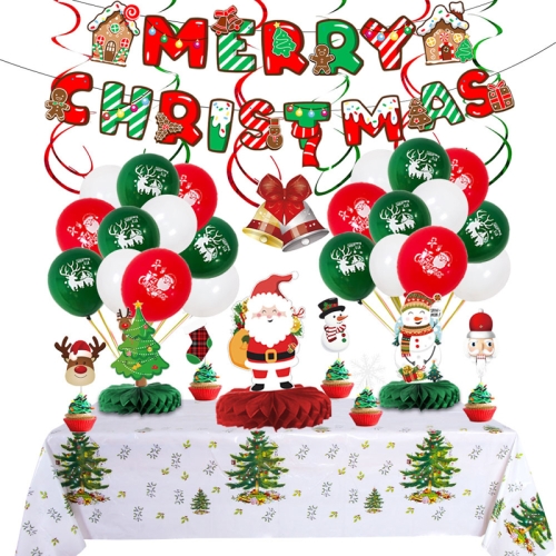 Christmas Decoration Party Latex Aluminum Film Balloon Set, Style: Color Lamp Honeycomb Ball 2
Christmas Decoration Party Latex Aluminum Film Balloon Set, Style: Color Lamp Honeycomb Ball 2