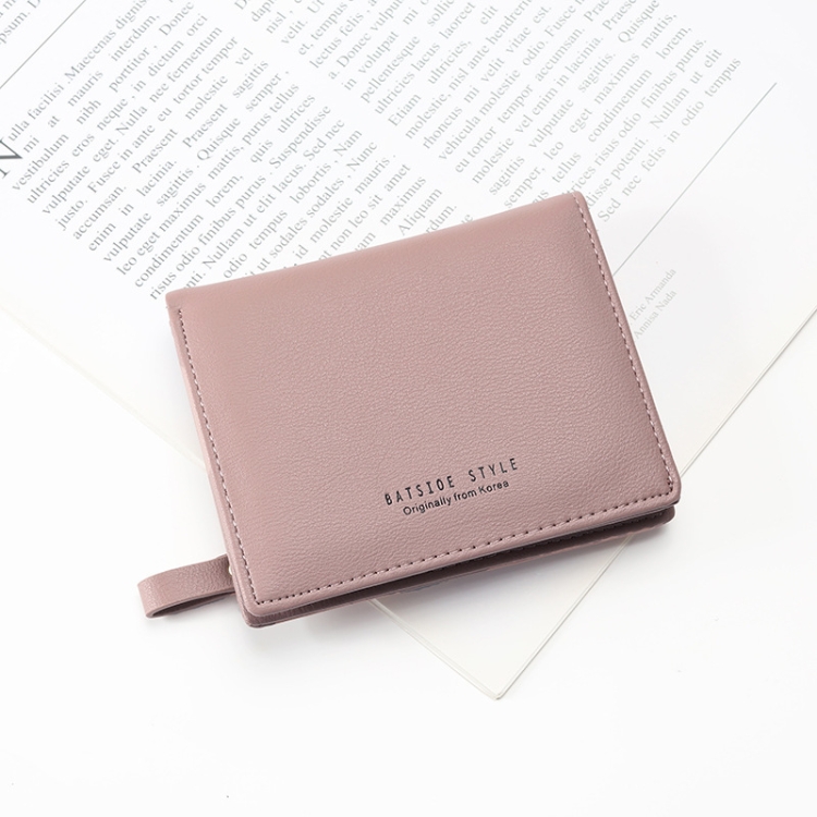 BATSIOE Short Type Ladies Wallet Small Fresh Two-Fold Student Bag Simple Multi-Card Coin Purse(Lotus Pink)
BATSIOE Short Type Ladies Wallet Small Fresh Two-Fold Student Bag Simple Multi-Card Coin Purse(Lotus Pink)