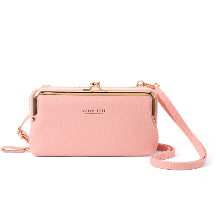 BATSIOE Ladies Mobile Phone Bag Large Capacity Diagonal Cross Bag Horizontal Lychee Pattern Wallet(Pink)
BATSIOE Ladies Mobile Phone Bag Large Capacity Diagonal Cross Bag Horizontal Lychee Pattern Wallet(Pink)