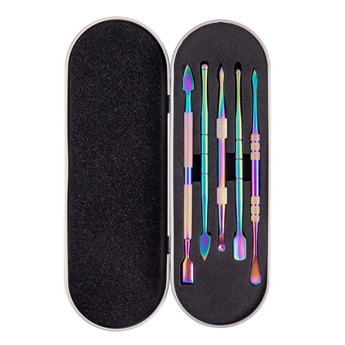 Nail Art Tool Set Smoke Cream Spoon Stainless Steel Steel Push Smoke Oil Spoon, Specification: 5 In 1 Color Titanium
Nail Art Tool Set Smoke Cream Spoon Stainless Steel Steel Push Smoke Oil Spoon, Specification: 5 In 1 Color Titanium