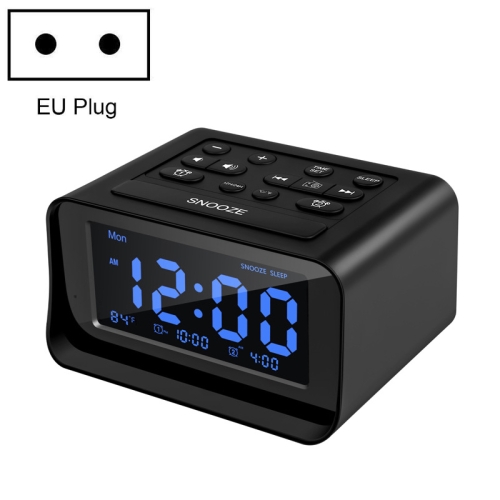 LED Digital Bedroom Alarm Clock With USB Charging Port Clock Radio Temperature Electronic Platform Clock, Specification: EU Plug(Black)
LED Digital Bedroom Alarm Clock With USB Charging Port Clock Radio Temperature Electronic Platform Clock, Specification: EU Plug(Black)