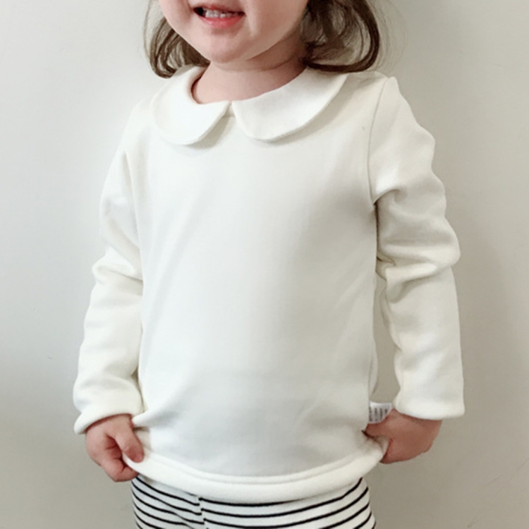 Spring Girls Doll Collar Long Sleeve Cotton T-Shirt Bottoming Top, Height:90 Sze(77-87cm)(White)
Spring Girls Doll Collar Long Sleeve Cotton T-Shirt Bottoming Top, Height:90 Sze(77-87cm)(White)