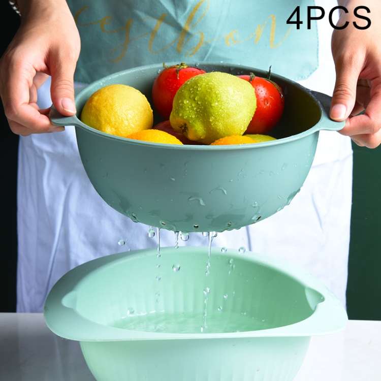 4 PCS Home Living Room Fruit Tray Kitchen Sink Double Creative Fruit Basket Drain Basket(Dark Green)
4 PCS Home Living Room Fruit Tray Kitchen Sink Double Creative Fruit Basket Drain Basket(Dark Green)