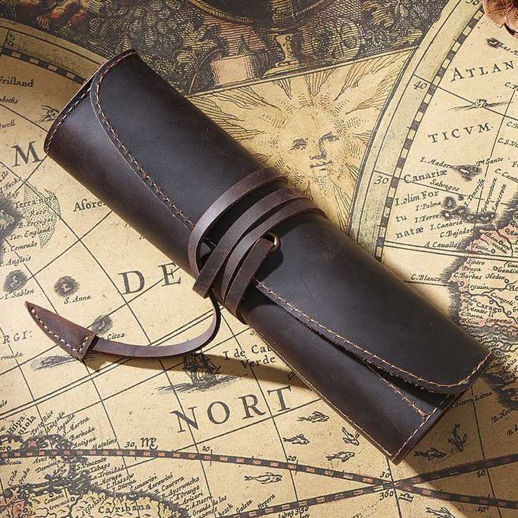 Retro First Layer Cowhide Pen Curtain Simple Literary Pencil Case Multifunctional Volume Pencil Case(Crazy Horse Skin Coffee)
Retro First Layer Cowhide Pen Curtain Simple Literary Pencil Case Multifunctional Volume Pencil Case(Crazy Horse Skin Coffee)