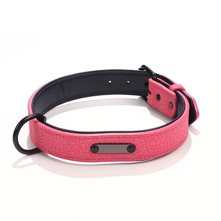 Pet Collar Leather Dog Collar Adjustable Dog Tag Anti-Lost Collar, Size: XL 59 x 3.2cm(Rose Red)
Pet Collar Leather Dog Collar Adjustable Dog Tag Anti-Lost Collar, Size: XL 59 x 3.2cm(Rose Red)