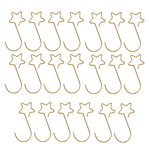 10 Packs Home Christmas Ornament Star Metal Garland Hook(1.0x50mm Gold 20 PCS / Pack)
10 Packs Home Christmas Ornament Star Metal Garland Hook(1.0x50mm Gold 20 PCS / Pack)