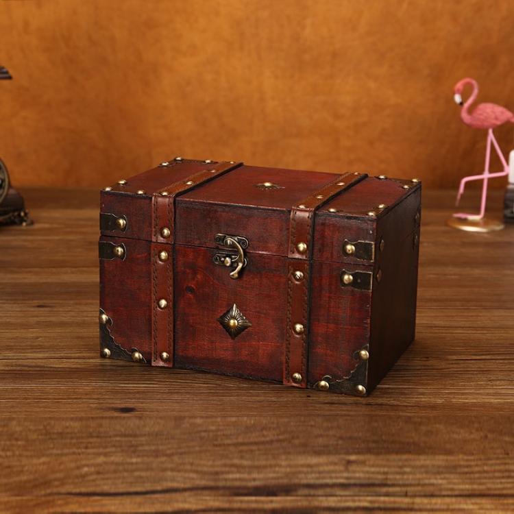 Wooden Square Vintage Jewelry Storage Box Indoor Shooting Props,Specification: 6266 Large
Wooden Square Vintage Jewelry Storage Box Indoor Shooting Props,Specification: 6266 Large