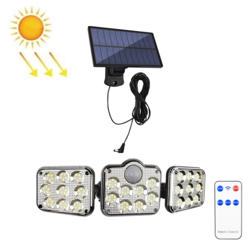 TG-TY075 Solar 3-Head Rotatable Wall Light Body Sensation Outdoor Waterproof Garden Light, Style: 138 LED Splitable
TG-TY075 Solar 3-Head Rotatable Wall Light Body Sensation Outdoor Waterproof Garden Light, Style: 138 LED Splitable