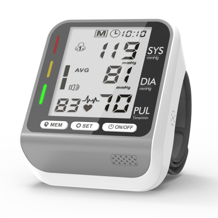 JZ-253A Automatic Electronic Sphygmomanometer Smart Wrist Type Indicator Blood Pressure Meter, Shape: Voice Broadcast(Silver White)
JZ-253A Automatic Electronic Sphygmomanometer Smart Wrist Type Indicator Blood Pressure Meter, Shape: Voice Broadcast(Silver White)
