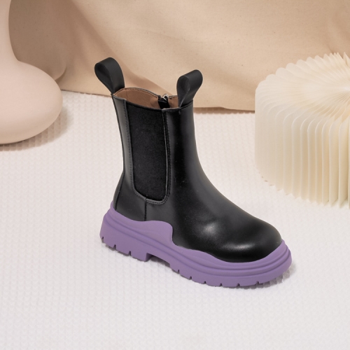 Spring And Autumn Children Martin Boots Leather High-Top Children Boots, Size: 29(Purple Plus Velvet)
Spring And Autumn Children Martin Boots Leather High-Top Children Boots, Size: 29(Purple Plus Velvet)