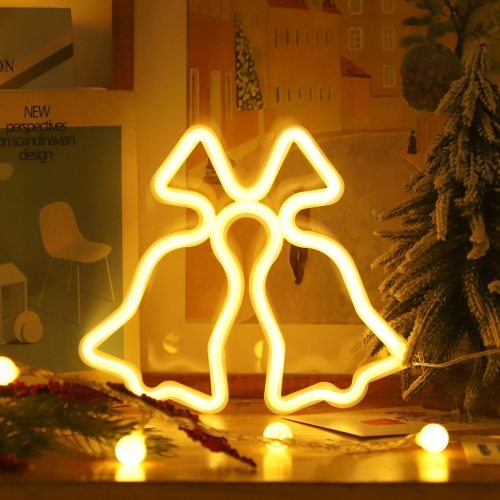 Christmas Decoration Neon Lights Wall-Mounted Ornaments, Spec: Bell-Warm Light
Christmas Decoration Neon Lights Wall-Mounted Ornaments, Spec: Bell-Warm Light