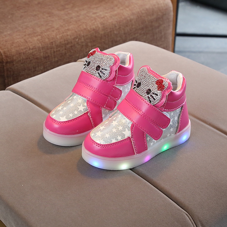 Children Sports Shoes Cartoon Cat Flash Light Casual Shoes, Size: 29(Peach Red)
Children Sports Shoes Cartoon Cat Flash Light Casual Shoes, Size: 29(Peach Red)