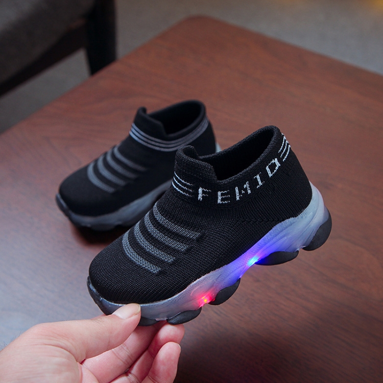 LED Light Children Shoes Flying Woven Luminous Sports Children Shoes, Size: 26(Black)
LED Light Children Shoes Flying Woven Luminous Sports Children Shoes, Size: 26(Black)