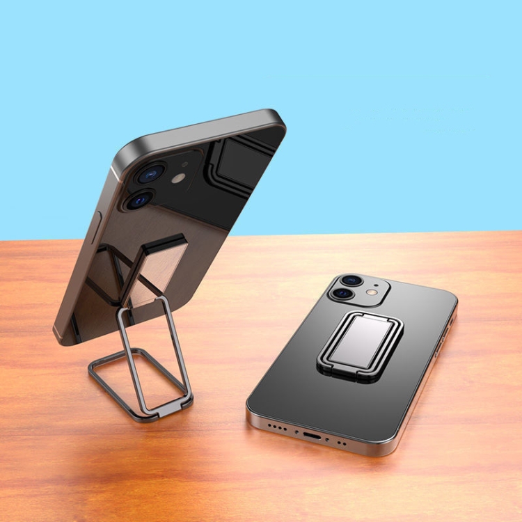 Square Folding Metal Holder Rotating Back Stick Desktop Phone Ring Holder(Black)
Square Folding Metal Holder Rotating Back Stick Desktop Phone Ring Holder(Black)