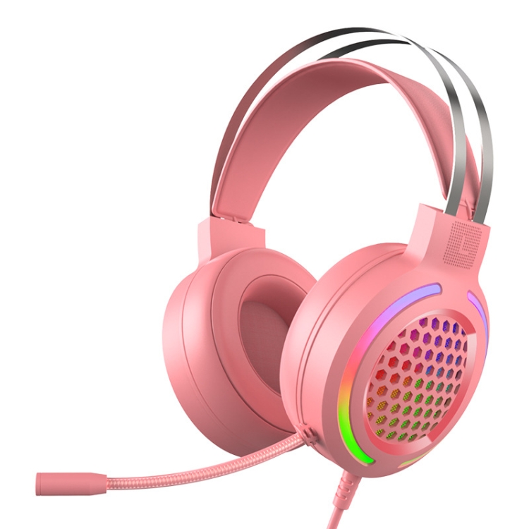 FOREV G99 USB RGBHead-Mounted Wired Headset With Microphone, Style: Standard Version (Colorful Light Pink )
FOREV G99 USB RGBHead-Mounted Wired Headset With Microphone, Style: Standard Version (Colorful Light Pink )