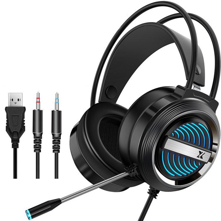 Heir Audio Head-Mounted Gaming Wired Headset With Microphone, Colour: X9 Double Hole (Black)
Heir Audio Head-Mounted Gaming Wired Headset With Microphone, Colour: X9 Double Hole (Black)