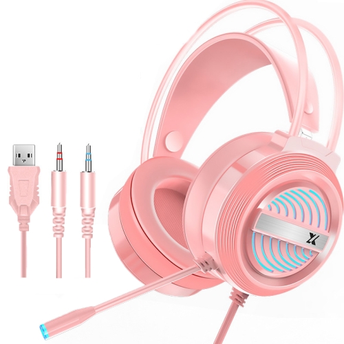 Heir Audio Head-Mounted Gaming Wired Headset With Microphone, Colour: X9 Double Hole (Pink)
Heir Audio Head-Mounted Gaming Wired Headset With Microphone, Colour: X9 Double Hole (Pink)