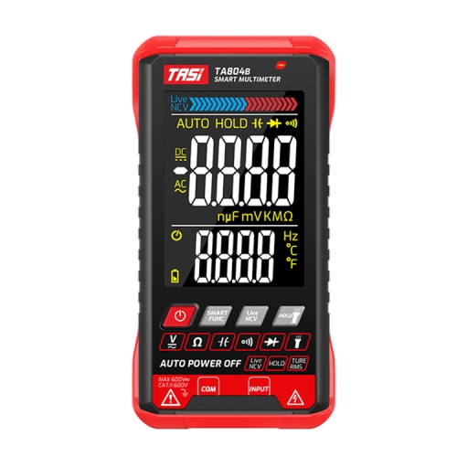 TA804B Auto + Manual Color Screen Digital Intelligent Multimeter OHM NCV Voltage Meter
TA804B Auto + Manual Color Screen Digital Intelligent Multimeter OHM NCV Voltage Meter