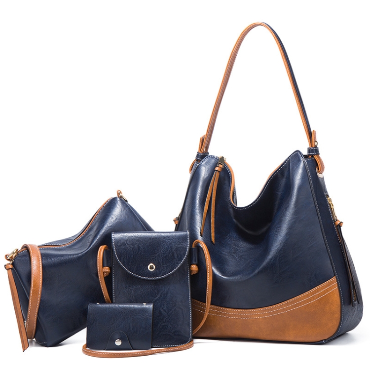 21506 4 in 1 Simple Color-Block Diagonal Handbags Fashion Large Capacity Soft Leather Bags(Navy Blue)
21506 4 in 1 Simple Color-Block Diagonal Handbags Fashion Large Capacity Soft Leather Bags(Navy Blue)