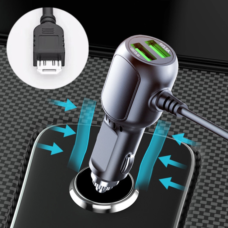 JY-1904 Car Charger Fast Charging Step-Down Line Android Micro USB Straight(Double Drive)
JY-1904 Car Charger Fast Charging Step-Down Line Android Micro USB Straight(Double Drive)