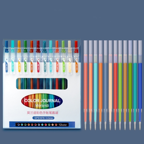 Morandi 12 Color Hand Account Pen 0.5mm Gel Pen,Specification: 12 Pens + 12 Refills
Morandi 12 Color Hand Account Pen 0.5mm Gel Pen,Specification: 12 Pens + 12 Refills