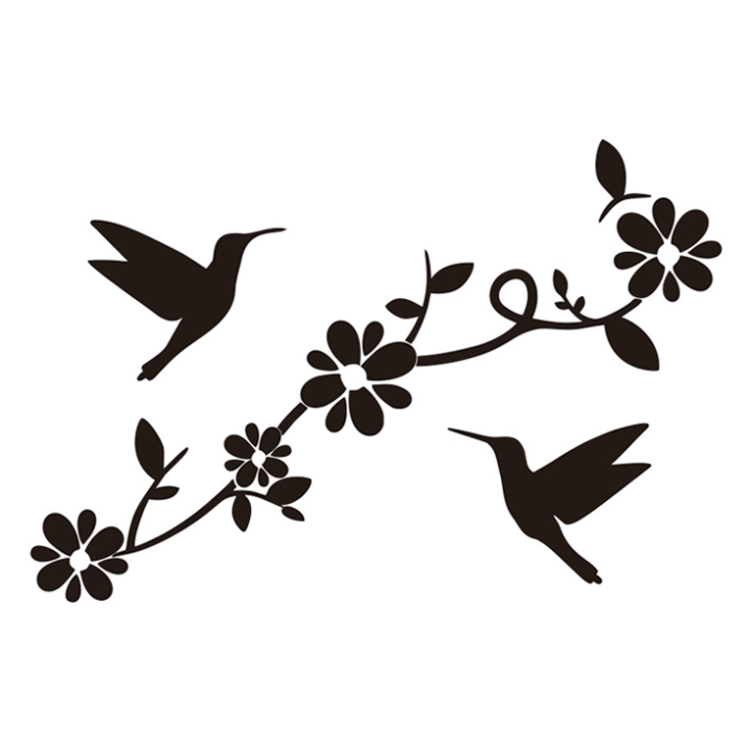 2 PCS Animals Flower Vine Wall Beautification Decoration Stickers, Style: AB-1-066 (Black)
2 PCS Animals Flower Vine Wall Beautification Decoration Stickers, Style: AB-1-066 (Black)