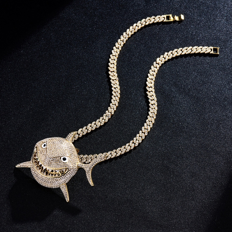PDT139 Shark Pendant Hip Hop Vintage Necklace(Gold)
PDT139 Shark Pendant Hip Hop Vintage Necklace(Gold)