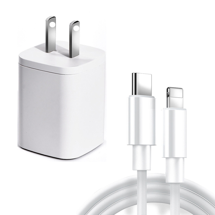 CYKE USB60 20W Mini PD Type-C Port Fast Charger With Type-C To 8 Pin Cable, US Plug(White Set)
CYKE USB60 20W Mini PD Type-C Port Fast Charger With Type-C To 8 Pin Cable, US Plug(White Set)