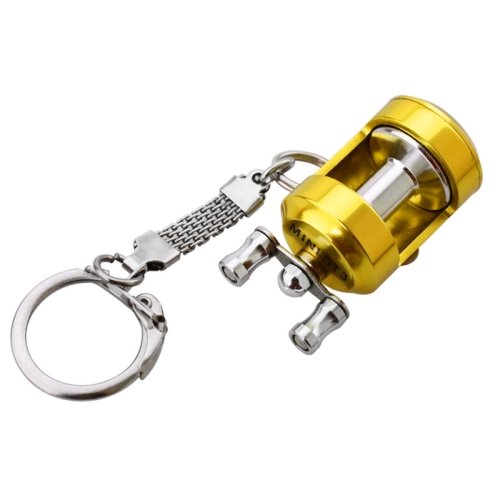 Metal Fishing Wheel Decoration Pendant Mini Wheel Fish Key Chain, Color: B
Metal Fishing Wheel Decoration Pendant Mini Wheel Fish Key Chain, Color: B