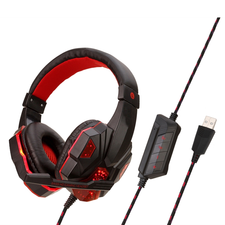 Soyto SY830 Computer Games Luminous Wired Headset, Color: 7.1 Channel USB (Black Red)
Soyto SY830 Computer Games Luminous Wired Headset, Color: 7.1 Channel USB (Black Red)