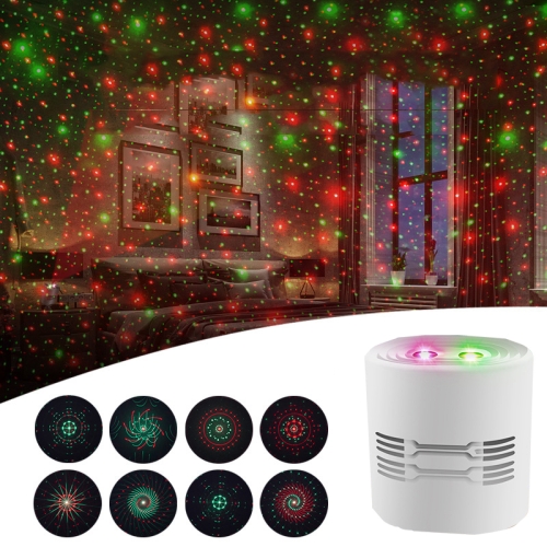 C209 USB Charge Mini Laser Stage Atmosphere Light, Specification: 8 In 1 Style (White)
C209 USB Charge Mini Laser Stage Atmosphere Light, Specification: 8 In 1 Style (White)