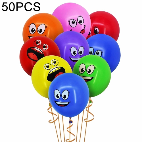 50 PCS Cute Printed Big Eyes Smiley Latex Balloons Birthday Party Decoration
50 PCS Cute Printed Big Eyes Smiley Latex Balloons Birthday Party Decoration