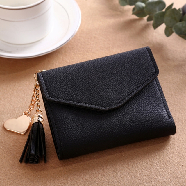 Women Wallet Fringed Pendant Litchi Texture Wallet Card Pack Coin Purse(Black)
Women Wallet Fringed Pendant Litchi Texture Wallet Card Pack Coin Purse(Black)