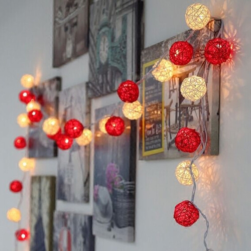 20 LEDs Rattan Balls Lights Fairy Holiday Christmas Outdoor LED Decorative Lamp, Style:5m Plug-in Style(Red+ White)
20 LEDs Rattan Balls Lights Fairy Holiday Christmas Outdoor LED Decorative Lamp, Style:5m Plug-in Style(Red+ White)
