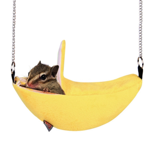 W4032 Hanging Swing Bed Banana Type Bed Small Nest Moon Bed for Small Animal(Yellow)
W4032 Hanging Swing Bed Banana Type Bed Small Nest Moon Bed for Small Animal(Yellow)