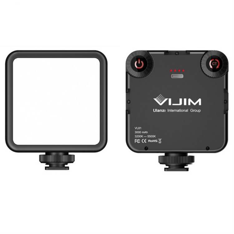 VIJIM VL81 Portable Three Cold and Hot Shoes Dual Color Temperature Fill Light Shooting Recording Lighting Light
VIJIM VL81 Portable Three Cold and Hot Shoes Dual Color Temperature Fill Light Shooting Recording Lighting Light