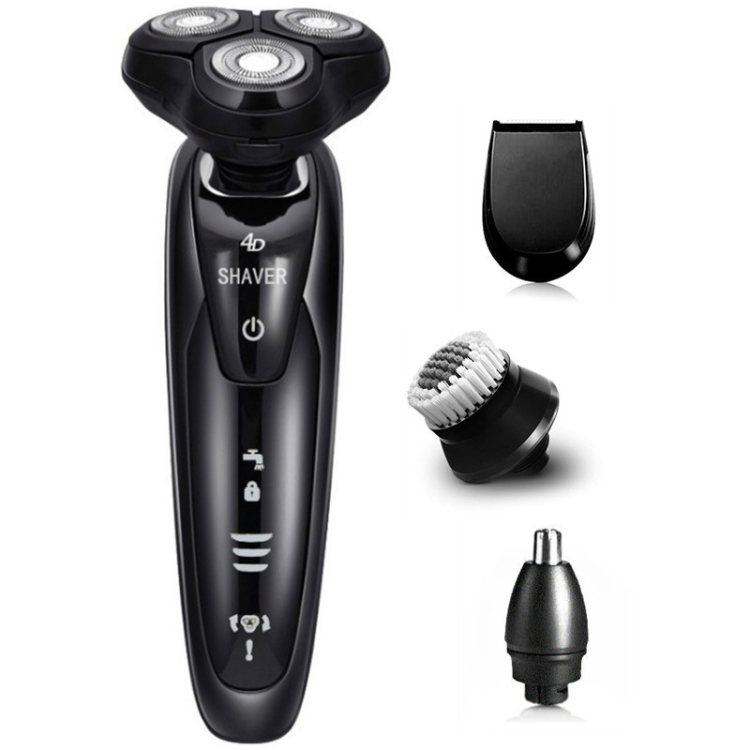 4D Botary Male Electric Shaver Wet Dry Rechargeable Beard Shaving Machine(Black)
4D Botary Male Electric Shaver Wet Dry Rechargeable Beard Shaving Machine(Black)