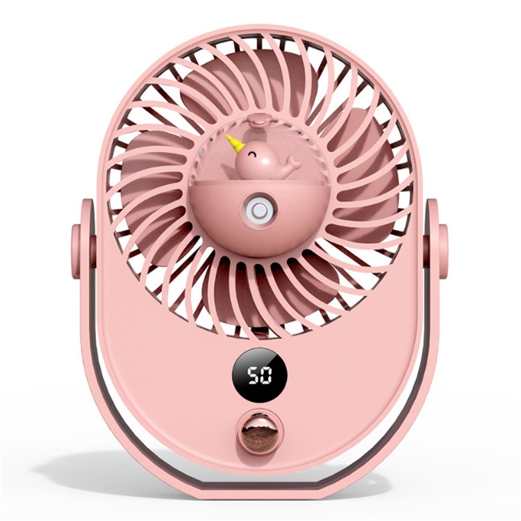 Desktop Spray Fan Cute Pet Add Water Silent Fan, Style:USB Without Battery(Pink Narwhal)
Desktop Spray Fan Cute Pet Add Water Silent Fan, Style:USB Without Battery(Pink Narwhal)