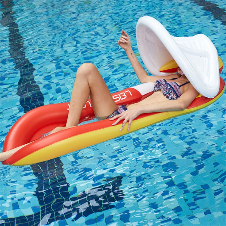 Inflatable Sunshade Water Floating Bed PVC Foldable Recliner with Removable Awning, Size:160 x 90cm(Red)
Inflatable Sunshade Water Floating Bed PVC Foldable Recliner with Removable Awning, Size:160 x 90cm(Red)