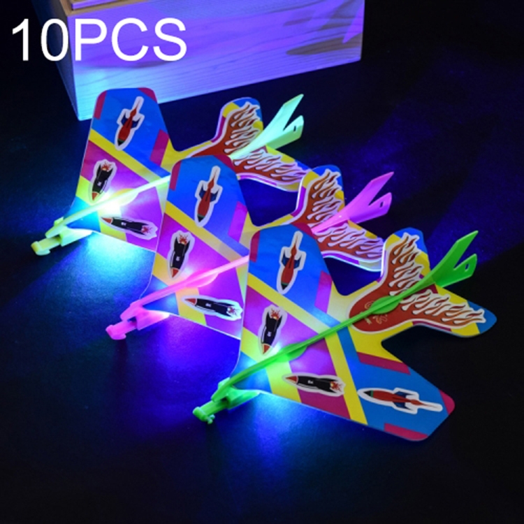 10 PCS Flash Slingshot Aircraft Rotary Plastic Plane for Kids Gift Toys, Random Color Delivery
10 PCS Flash Slingshot Aircraft Rotary Plastic Plane for Kids Gift Toys, Random Color Delivery