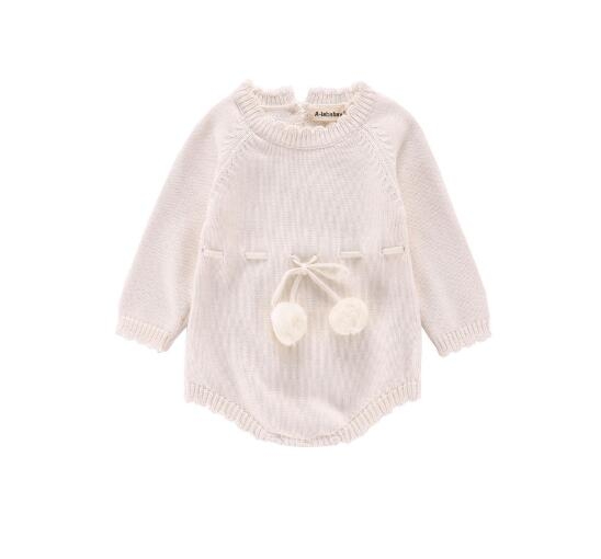 Autumn Female Babies Long-sleeved Knitted Wool Jumpsuit Ribbon Romper, Size:66cm(White)
Autumn Female Babies Long-sleeved Knitted Wool Jumpsuit Ribbon Romper, Size:66cm(White)