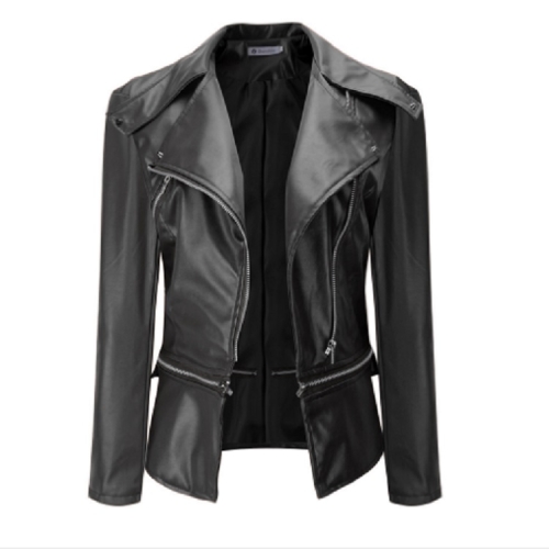 Autumn and Winter Women Motorcycle Jacket Zipper Two Wear Leather, Size:XXXL(Black)
Autumn and Winter Women Motorcycle Jacket Zipper Two Wear Leather, Size:XXXL(Black)