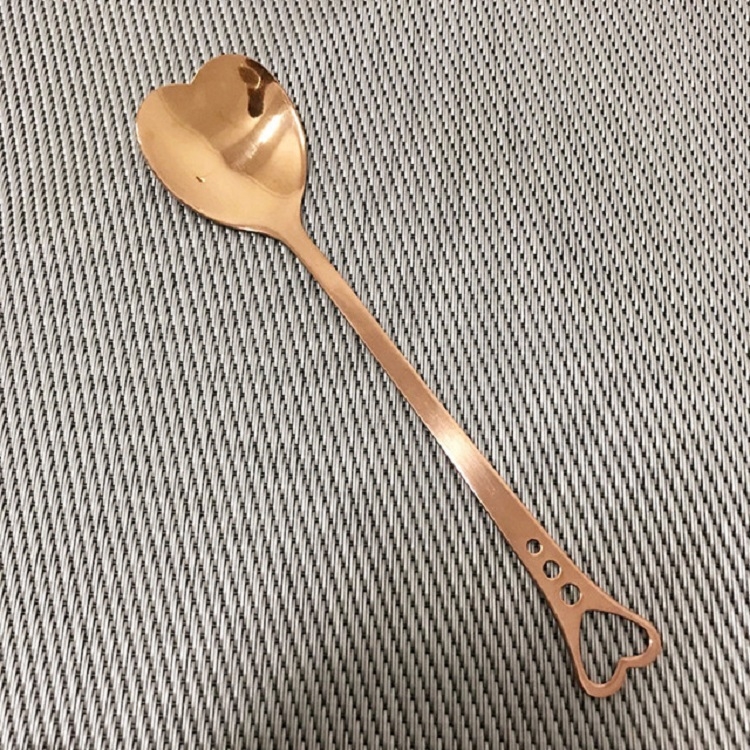 2 PCS Stainless Steel Spoon Portable Metal Coffee Teaspoon Creative Love Heart Shaped Wedding Party Gift Dinnerware, Color:Rose Gold Porous Love
2 PCS Stainless Steel Spoon Portable Metal Coffee Teaspoon Creative Love Heart Shaped Wedding Party Gift Dinnerware, Color:Rose Gold Porous Love