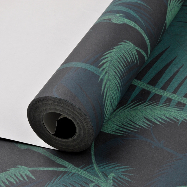 Palm Leaves Non-woven Wallpaper Wall Background Garden Plant Wallpaper(Black)
Palm Leaves Non-woven Wallpaper Wall Background Garden Plant Wallpaper(Black)