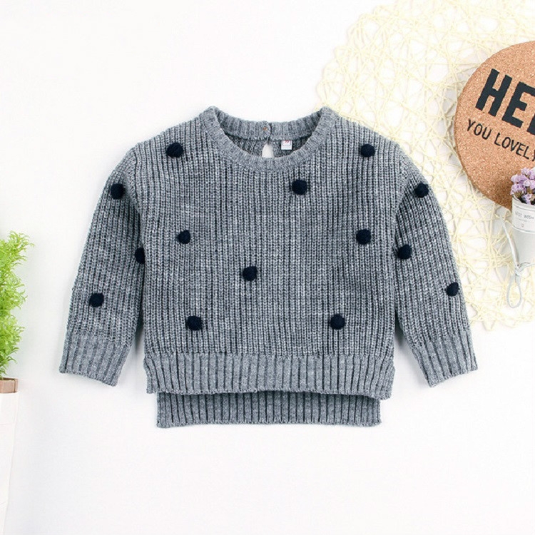 Autumn and Winter Girls Round Woolen Ball Sweater Long Sleeve Pullover Tops, Height:90cm(Grey)
Autumn and Winter Girls Round Woolen Ball Sweater Long Sleeve Pullover Tops, Height:90cm(Grey)