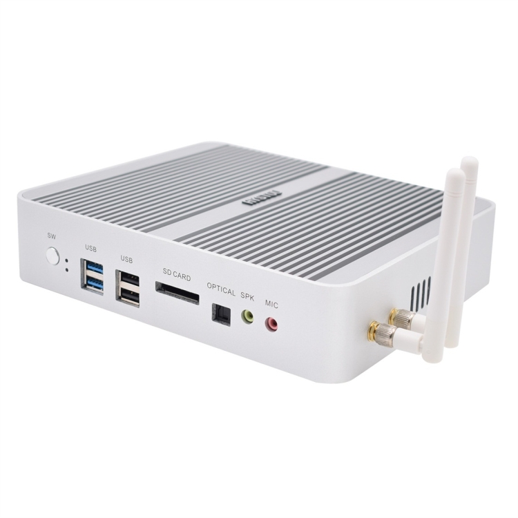 HYSTOU P03B-I5-7260U Fanless Mini PC Intel Core i5 7260u Processor Quad Core up to 2.2GHz, RAM: 16G, ROM: 256G, Support Win 7 / 8 / 10 / Linux(White)
HYSTOU P03B-I5-7260U Fanless Mini PC Intel Core i5 7260u Processor Quad Core up to 2.2GHz, RAM: 16G, ROM: 256G, Support Win 7 / 8 / 10 / Linux(White)